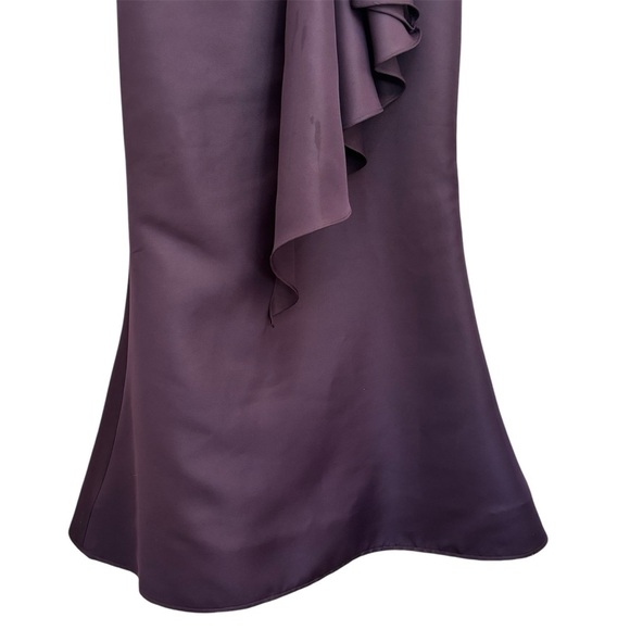 Marsoni by Colors MV1086 Embellished V Neck Mermaid Gown Eggplant Size 12 - Picture 11 of 15